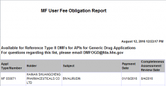 双成药业比伐卢定DMF已经通过美国FDA完整性审评